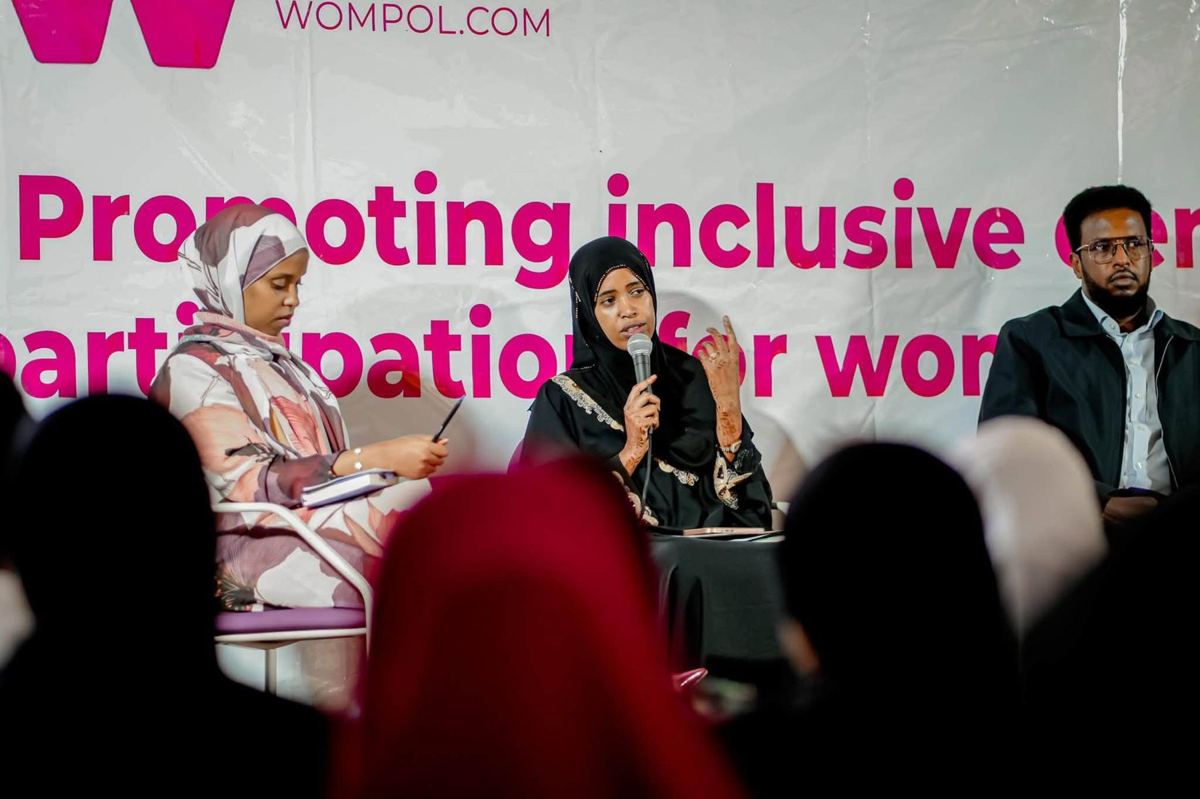 A WOMPOL panel in Hargeisa