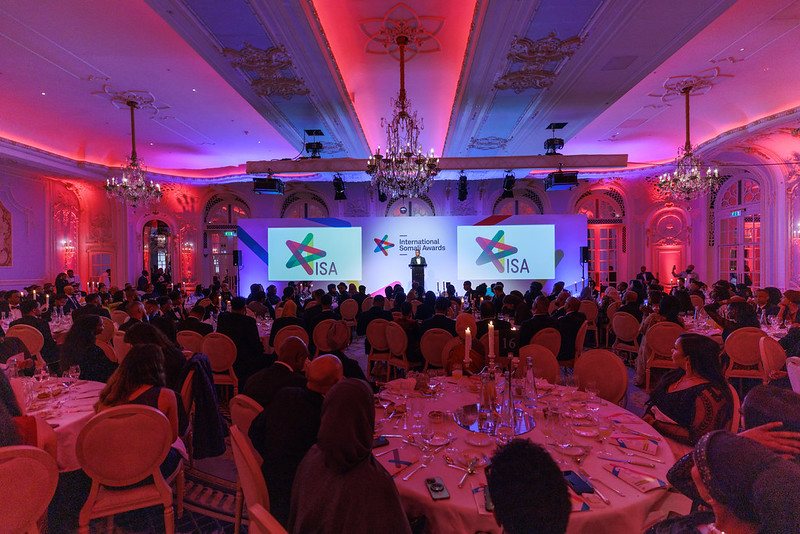 The ballroom at the International Somali Awards 2025